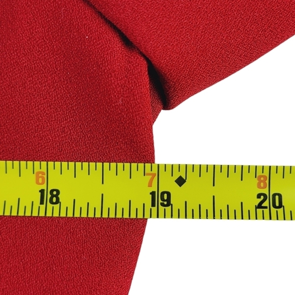 Emily Blazer Size 10 Beaded Embroidered Satin Button Loops Lined Christmas Red - Picture 12 of 14